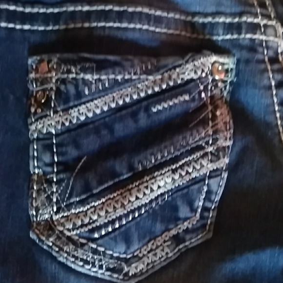 Washed out boot cut size 1 jeans - Picture 3 of 5